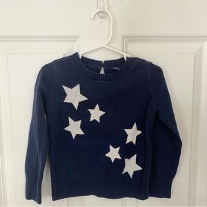 BabyGap Toddler Navy Sweater w/ Stars - Size 2t
